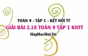 Bài 2.18 Toán 9 tập 1 SGK Kết nối tri thức